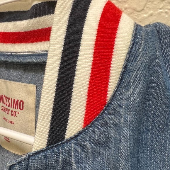 Mossimo Light Weight Denim Bomber Jacket - Picture 2 of 3